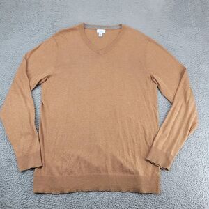 Old Navy Sweater Mens XL Tall‎ Brown V-Neck Normcore Longsleeve Casual Stretch